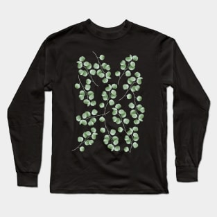 Green Tropical Leaves Long Sleeve T-Shirt